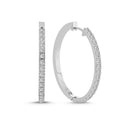 14kt. Creoler med 0,68ct. W-si Ø30mm.