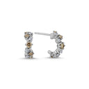 14kt. TWINKLE Øreringe med brune og hvide diamanter 0,48ct. w-si