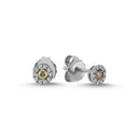 14kt. CORDELIA ørestikker med 0,10ct. brun + 0,12ct. W-si