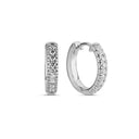 14kt. Champagne Creoler med 0,27ct. W-si Ø15mm