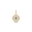 Protective Eye pendant Turquoise and Black
