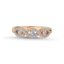 14kt. EVI Ring med 0,42ct. W-si