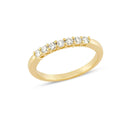 14kt EMMA ring med 7 x 0,05ct. W-si