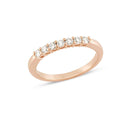 14kt EMMA ring med 7 x 0,05ct. W-si