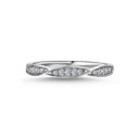 14kt.  LILJA LEAF Ring med i alt 0,15ct. W-si
