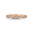 14kt.  LILJA LEAF Ring med i alt 0,15ct. W-si