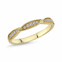 14kt. LILJA LEAF Ring med i alt 0,15ct. W-si