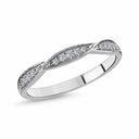 14kt. LILJA LEAF Ring med i alt 0,15ct. W-si