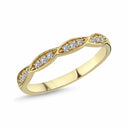 14kt. LILJA LEAF Ring med i alt 0,14ct. W-si