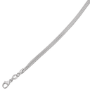Sølv rhodineret halskæde 3 slangekæder Kæden er rhodineret sølv - 45 cm