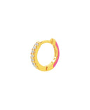 Esta pink enamel øreringe