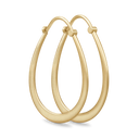 classic pear hoop earrings