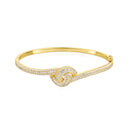 Bangle Imperia - 18 kt. Forgyldt, med hvide zirkoner