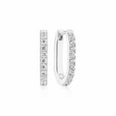 Øreringe  Capizzi Piccolo - 925 Sterling Sølv med hvide zirkoner