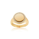 Ring Follina Grande - 18 kt. forgyldt med hvide zirkoner
