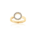 Ring Biella Piccolo - 18 kt. forgyldt med hvide zirkoner