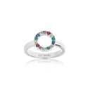 Ring Biella Piccolo med multifarvede zirkoner