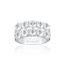 Ring Belluno Due - med hvide zirconia