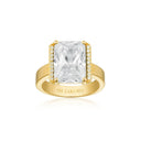 Ring Capizzi Altro Grande - 18 kt. forgyldt med hvide zirconia