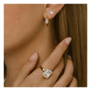 Ring Capizzi Altro Grande - 18 kt. forgyldt med hvide zirconia