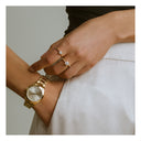 Ring Ellera Uno Grande - 18 kt. forgyldt med hvide zirconia