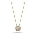 14kt. POSH Vedhæng m. 0,45ct. W-si inkl.kæde