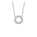 14kt. EMMA Halscollier med 11 x 0,03ct. W-si