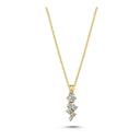 14Kt. TWINKLE Vedhæng med 0,19ct. W-si inkl.kæde