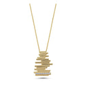 14kt. PIANO vedhæng med 0,12ct. W-si