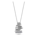 14kt. PIANO vedhæng med 0,12ct. W-si