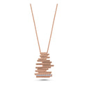 14kt. PIANO vedhæng med 0,12ct. W-si