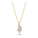 14kt. BUBBLES vedhæng 0,17ct W-si