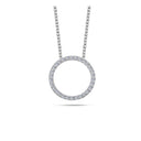 14kt. OLIVIA halscollier cirkel med 0,17ct. W-si