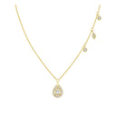 14kt. OLIVIA halscollier med 0,24ct. W-si