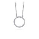14kt. OLIVIA cirkel collier med 0,15 ct. W-si