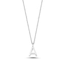 14kt. Bogstav vedhæng A med 1 x 0,005ct. W-si 9,5mm