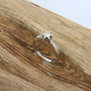 Reloved - Super Star 14 karat hvidguld Solitaire ringe med 0,20 ct. -