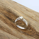 Reloved - Bræmer Jensen 14 karat hvidguld Solitaire ringe med 0,25 ct. - 50