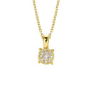 14kt. CORONET vedhæng med 0,11ct. W-vs