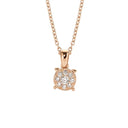 14kt. CORONET vedhæng med 0,21ct. W-vs