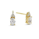 14kt. DAHLIA Ørestikker med i alt 0,62ct. W-si