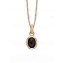 Onyx Dream vedhæng - Forgyldt sølv - 680-G14black