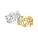 14kt. Ring med 5x0,02ct. W-vs