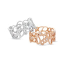 14kt. Ring med 5x0,02ct. W-vs