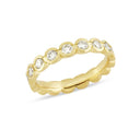 14kt. Ring med 17x0,07ct. W-si