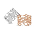 14kt. Ring med 6x0,02ct. W-vs