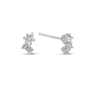 14Kt. TWINKLE ørestikker med i alt 0,26ct. W-si