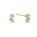 14Kt. TWINKLE ørestikker med i alt 0,26ct. W-si