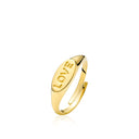 Fam "Love" - Ring Forgyldt