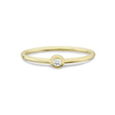 14kt. ZOE ring med 0,03ct. W-si